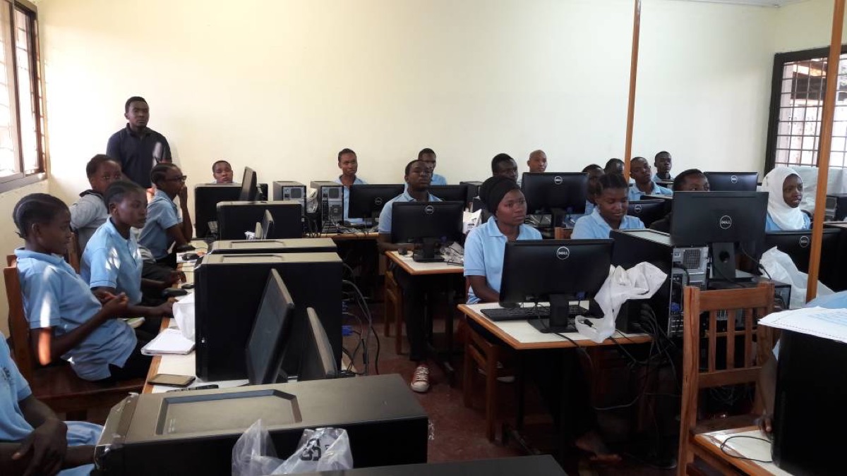 Students in the computer laboratory